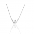 Trendy Silver Color Necklace With W Letter Pendant