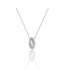 Mooie Ketting Met Glanzende Cirkel Hanger