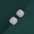 Silver Shiny Zircon Earrings