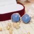 Blue Prominent Stoned Earrings